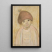 Petite fille au béret à pompon - Tadeusz Makowski — quadro incorniciato alla parete