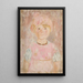Petite fille en robe et bonnet roses - Tadeusz Makowski — quadro incorniciato alla parete