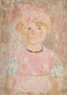Petite fille en robe et bonnet roses - Tadeusz Makowski — vista dell’opera