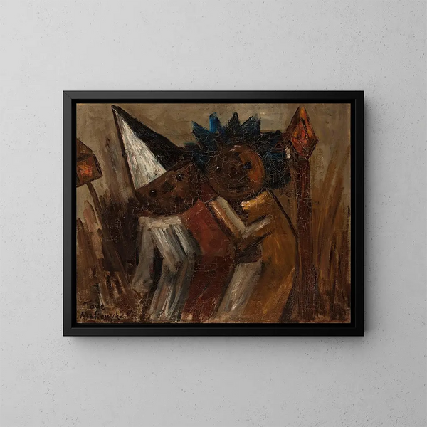 Giovedì grasso - Tadeusz Makowski — quadro incorniciato alla parete