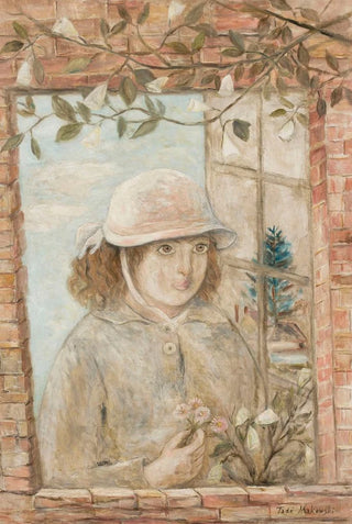 Tadeusz Makowski - Flowered window.webp