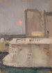 Fragment de ville dans le brouillard - Tadeusz Makowski — vista dell’opera
