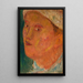 Tête de fille au chapeau - Tadeusz Makowski — quadro incorniciato alla parete