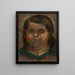 Tête d'une petite fille en robe bleue - Tadeusz Makowski — quadro incorniciato alla parete
