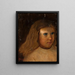 Testa di una bambina con i capelli sciolti - Tadeusz Makowski — quadro incorniciato alla parete