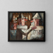 In un bar - Tadeusz Makowski — quadro incorniciato alla parete