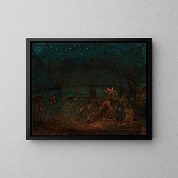 Natività di Cracovia - Tadeusz Makowski — quadro incorniciato alla parete