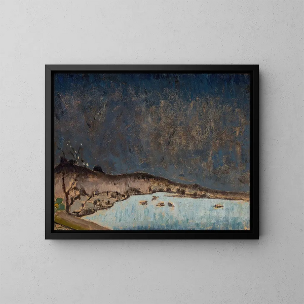 Paesaggio con nuvole - Tadeusz Makowski — quadro incorniciato alla parete
