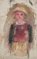 Petite fille en gilet rouge - Tadeusz Makowski — vista dell’opera
