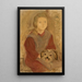 Petite fille avec un chien - Tadeusz Makowski — quadro incorniciato alla parete