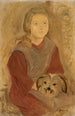 Petite fille avec un chien - Tadeusz Makowski — vista dell’opera