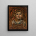 Piccola ragazza con un nastro rosso - Tadeusz Makowski — quadro incorniciato alla parete