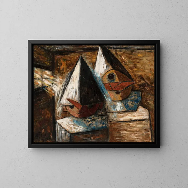 Mali pierroci - Tadeusz Makowski — quadro incorniciato alla parete