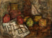 Nature morte con brocca e frutta - Tadeusz Makowski — vista dell’opera