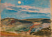 Collina al chiaro di luna - Tadeusz Makowski — vista dell’opera