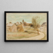Alla periferia del villaggio - Tadeusz Makowski — quadro incorniciato alla parete