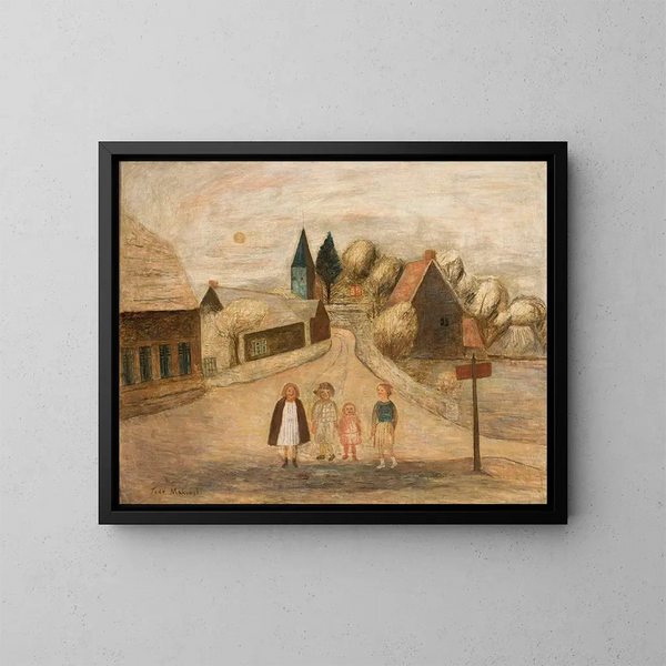 Paesaggio normanno a Breuilpont - Tadeusz Makowski — quadro incorniciato alla parete