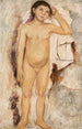 Petite fille nue avec une main levée - Tadeusz Makowski — vista dell’opera