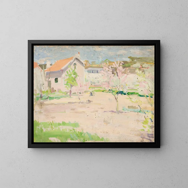 Paesaggio primaverile - Tadeusz Makowski — quadro incorniciato alla parete