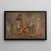 Riscaldamento del maiale - Tadeusz Makowski — quadro incorniciato alla parete