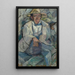 Portrait d'un homme au chapeau blanc - Tadeusz Makowski — quadro incorniciato alla parete