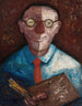 Ritratto di un uomo con la tavolozza Jacques Gotkowski - Tadeusz Makowski — vista dell’opera