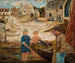 Ritorno di una battuta di pesca di gamberi d'acqua dolce - Tadeusz Makowski — vista dell’opera