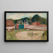 Strada davanti alla fattoria - Tadeusz Makowski — quadro incorniciato alla parete