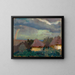 Paesaggio rurale con arcobaleno - Tadeusz Makowski — quadro incorniciato alla parete