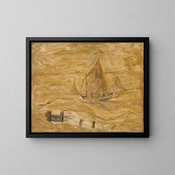 Bateau à voile sur la mer - Tadeusz Makowski — quadro incorniciato alla parete