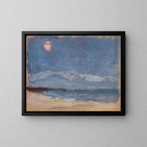 marino con il sole dietro una nuvola - Tadeusz Makowski — quadro incorniciato alla parete
