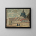 Piccola chiesa di paese a Breuilpont - Tadeusz Makowski — quadro incorniciato alla parete
