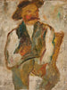 Studio di un contadino con cappello - Tadeusz Makowski — vista dell’opera