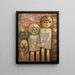 Due bambini con un cane - Tadeusz Makowski — quadro incorniciato alla parete