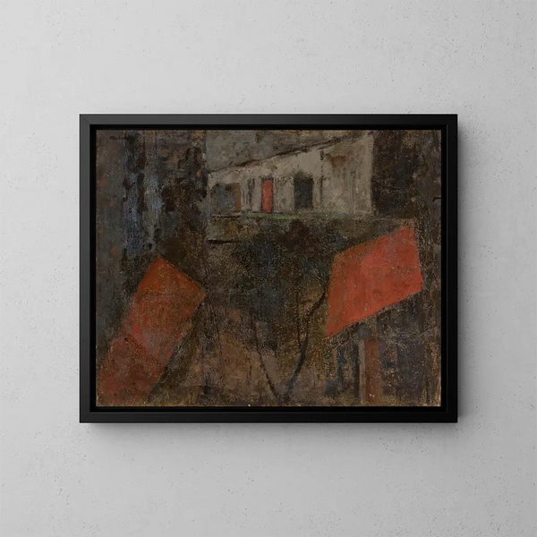 Rue - Tadeusz Makowski — quadro incorniciato alla parete