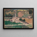 Vista di una Piccola Città con un Campanile - Tadeusz Makowski — quadro incorniciato alla parete