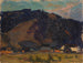 Vista di un villaggio sullo sfondo di montagne - Tadeusz Makowski — vista dell’opera