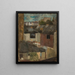 Vista attraverso la finestra di un atelier - Tadeusz Makowski — quadro incorniciato alla parete