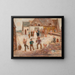 Matrimonio in un villaggio - Tadeusz Makowski — quadro incorniciato alla parete