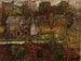 Vista della città sul bordo dell'acqua - Tadeusz Makowski — vista dell’opera