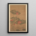 Lotus rouge et poisson - Tang Guang — quadro incorniciato alla parete