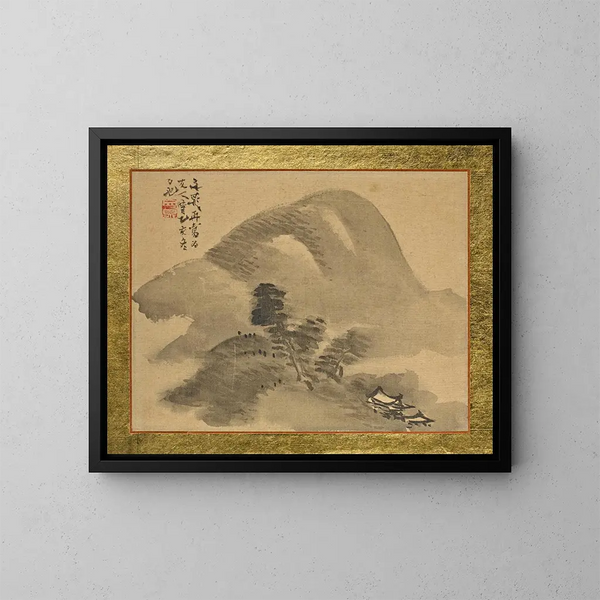 Paesaggio montano - Tani Bunchō — quadro incorniciato alla parete