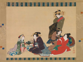 Teisai Hokuba - Five Beauties.webp