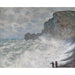 Riproduzione del dipinto Tempo violento a Étretat - Claude Monet