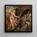 Tentazione di sant'Antonio - Gottlieb Schick — quadro incorniciato alla parete