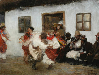 Danza folkloristica ucraina - Teodor Axentowicz — vista dell’opera