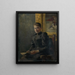 Ritratto di una dama - Teodor Zemplényi — quadro incorniciato alla parete