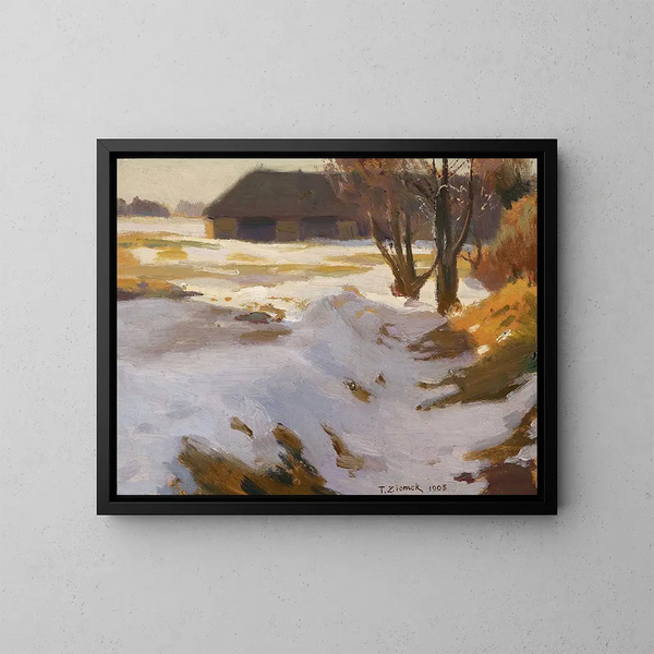 Dégel hivernal - Teodor Ziomek — quadro incorniciato alla parete