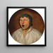 Testa di un uomo con la bocca aperta - Pieter Brueghel il Giovane — presentazione a parete dell’opera