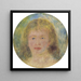 Tête de femme Jeanne Samary - Pierre-Auguste Renoir — presentazione a parete dell’opera